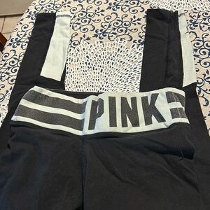 Victoria pink yoga pants Xs blue and black